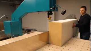 Band knife machine REXEL R1150 for upholstery foam cutting