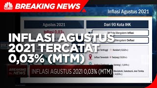 BPS: Inflasi Agustus 2021 Tercatat 0,03% (mtm)