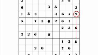 Hard Level Sudoku Example