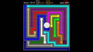 Flow Free 14x14 Levels 6-10 walkthrough Jumbo Pack iPad
