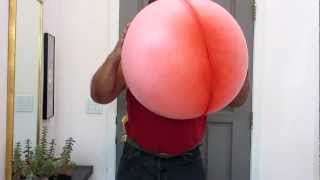 Blowing Up A Hot Water Bottle - Biggest Yet