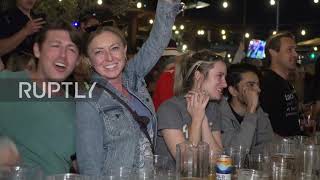 USA: 'This is incredible' - Euphoric Rams fans celebrate Super Bowl victory in LA bar