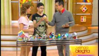 Cápsula cubo de rubik en TV Azteca
