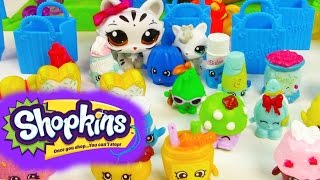 LPS Shopkins Mega Opening 12 Pack Set Collection Littlest Pet Shop Toy Review Unboxing
