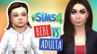 BEBÊ vs ADULTA COM A ÚRSULA - Toddler to Adult Sims 4 CAS Challenge