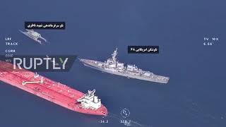 At Sea: State TV releases footage of Gulf of Oman tanker standoff between IRGC and US