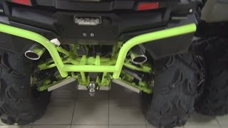Двойной выхлоп на Stels Guepard,  Красивый, Бюджетный.