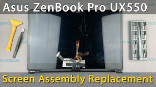 Asus ZenBook Pro UX550VE Top Screen Cover Replacement