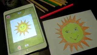 How draw sun Как рисовать солнышко