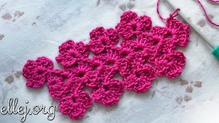 ♦ Цветочная кайма крючком • Ленточное кружево • ellej