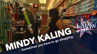 Stephen Helps Mindy Kaling Buy A Mop