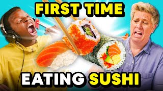 People Try Sushi For The First Time | REACT