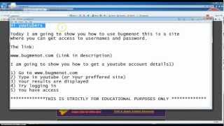How to use bugmenot for user accounts and passwords