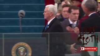 Look How Mike Pence  (Disrespect) President Obama Inauguration 2017 Bill Clinton and Hilary Clinton