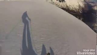 Чегет 4 ноября 2017, спуск с плеча на доллар.