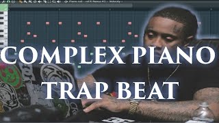 Complex Piano Trap Beat tutorial ( 808 Mafia x Southside type beat )