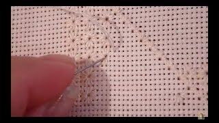 №19.Как вышивать "алжирский глазок" в наборе "Mother" (а.6709) от "Dimensions".Уроки вышивания