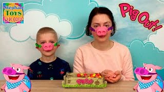 ИГРА: (Жадные Свиньи)! Кушаем фрукты, хрюкаем и веселимся. // Pig Out Game Play And Review