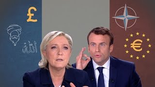 M.Le Pen ir E.Macronas: esminiai skirtumai
