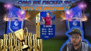 FIFA 18 FUT GUARANTEED PL TOTS SBC- OMGGGG WE PACK 96 RATED TOTS KEVIN DE BRUYNE!!!!