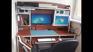 КОМПЬЮТЕРНЫЙ СТОЛ С ДВУМЯ МОНИТОРАМ