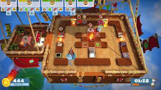 Overcooked 2 Level 5-2, 2 Players, 3 Stars