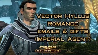 SWTOR: Love letters and gifts from Vector Hyllus (female Imperial Agent love interest)