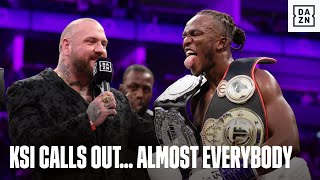 'ANDREW TATE, TOMMY FURY...I WANT A PIECE OF THAT' KSI Speaks After His TWO Wins In ONE Night