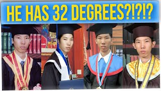 Um....This Man Has 32 Degrees and Certifications?!
