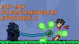 Terraria 1.3 Yo-yo/Throwables Playthrough - Ep 2: Darkness and Rectangles