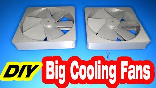 How to make big 3d printed cooling fans