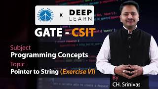 CH. Srinivas Sir : Programming Concepts : Pointer to String