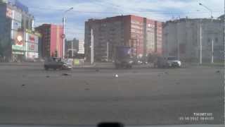 Крупная Авария в Сипайлово. г.Уфа 13.10.12