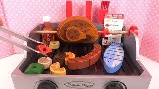 Barbecue Jouet Grillades Brochettes Jeu d’Imitation en Bois