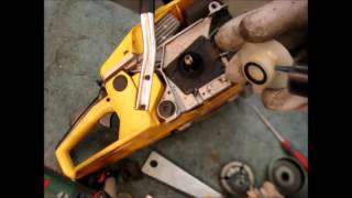 ЗАМЕНА ЗВЁЗДОЧКИ БЕНЗОПИЛЫ Маленькие хитрости .How to replace a clutch of chainsaw/