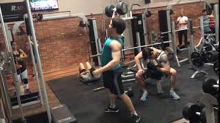 32.5 kg/71.65 lb One Handed Overhead Lift / Desenvolvimento com uma única mão.