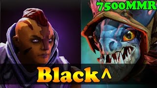 Dota 2 - Black^ 7500 MMR Plays Anti-Mage And Slark - Ranked Match Gameplay!