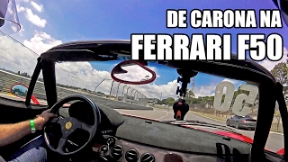 De carona na Ferrari F50 em Interlagos | OKTANE Track Day | Onboard na F50 vlog