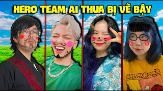 PHONG CẬN THỬ THÁCH 24 GIỜ VẼ BẬY LÊN MẶT THÀNH VIÊN HERO TEAM THUA CUỘC TRONG MINECRAFT