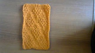 Узор  РОМБЫ  спицами. Простой и красивый узор #мастеркалсс #красивыйузор #вязание #knitting #лучшее
