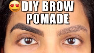 DIY EYEBROW GEL POMADE AT HOME