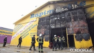 Incendio en la tienda de muebles Rapimueble