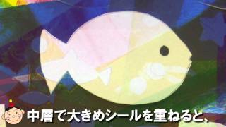 クラフテリオ携帯｜t｜ステンシルローラー版画-(4)中層にシール
