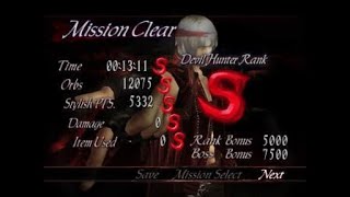 Devil May Cry 3 HD Mission 16 DMD SS Rank - Lady