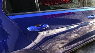 Rear door keyless access. VW Golf 7 FL R-line 2018.