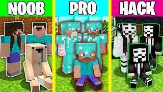 Minecraft Battle: NOOB vs PRO vs HACKER : LOVE FAMILY BATTLE Challenge in Minecraft Animation