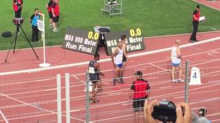 WMAC 2015: M55 800m final. Lyon World Masters Athletics Championships
