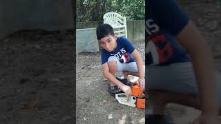 Bıçkı motorumuzu çalıştırıyoruz???