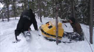 Skidoo elan Simon Laroche downhill Chicoutimi
