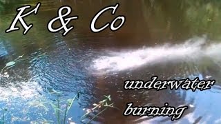 Горение коллоксилина под водой | Kolloksilin burn under water